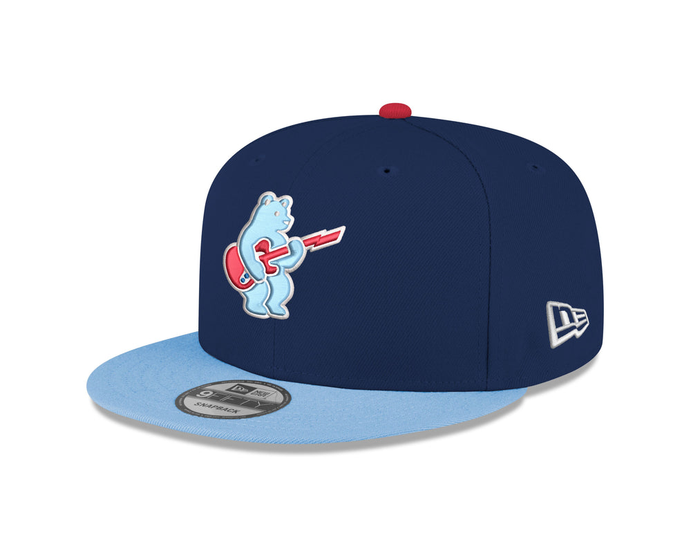 Chicago Cubs Blues Alt Bear 9FIFTY Navy Sky Cap by New Era Caps New Era