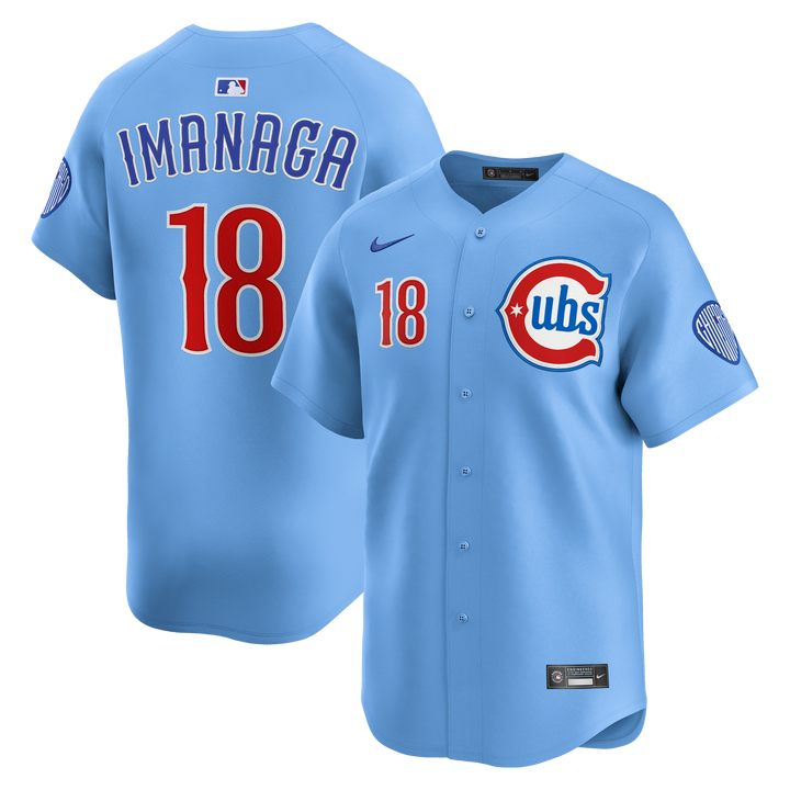 Chicago Cubs Shōta Imanaga Blues Alternate Limited Baby Blue Jersey by Nike Jerseys NIKE