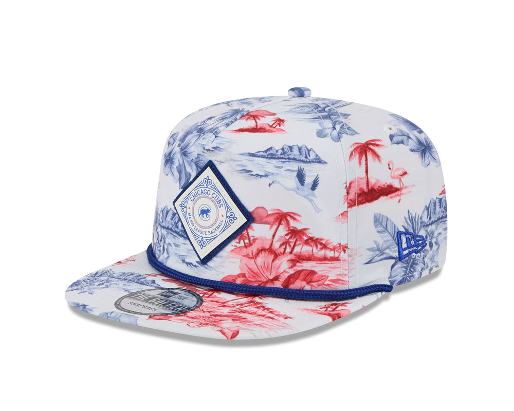 Chicago Cubs Island Pattern Golfer Cap by New Era Caps NEW ERA CAP COMPANY INC