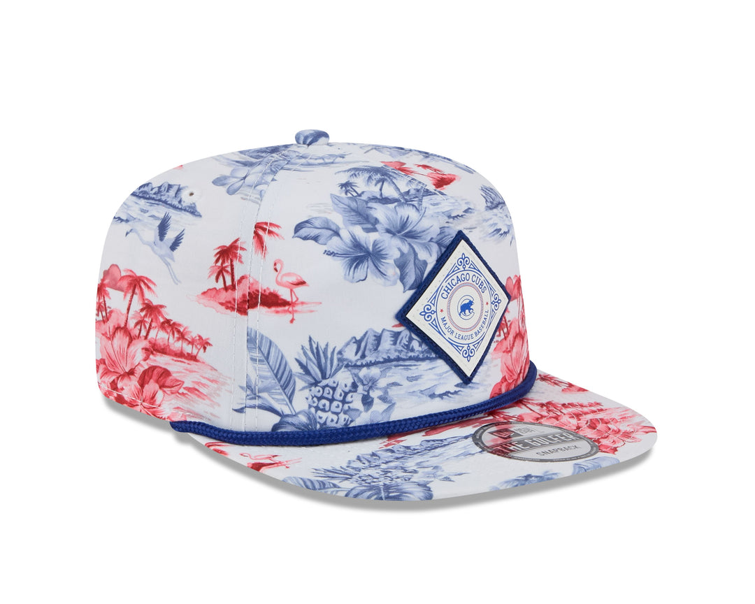Chicago Cubs Island Pattern Golfer Cap by New Era Caps NEW ERA CAP COMPANY INC