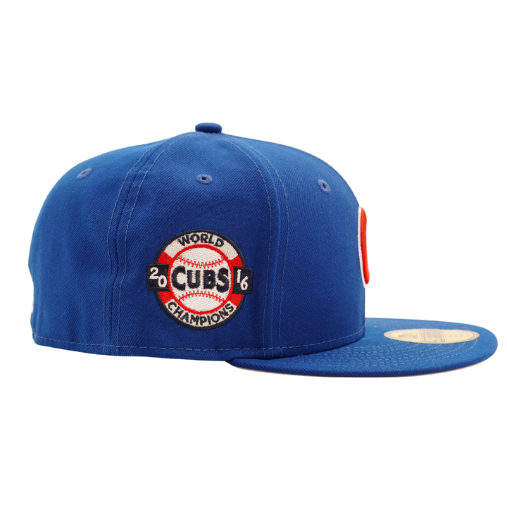 Chicago Cubs 2016 World Series 10th Anniversary Patch 59FIFTY Fitted Cap by New Era