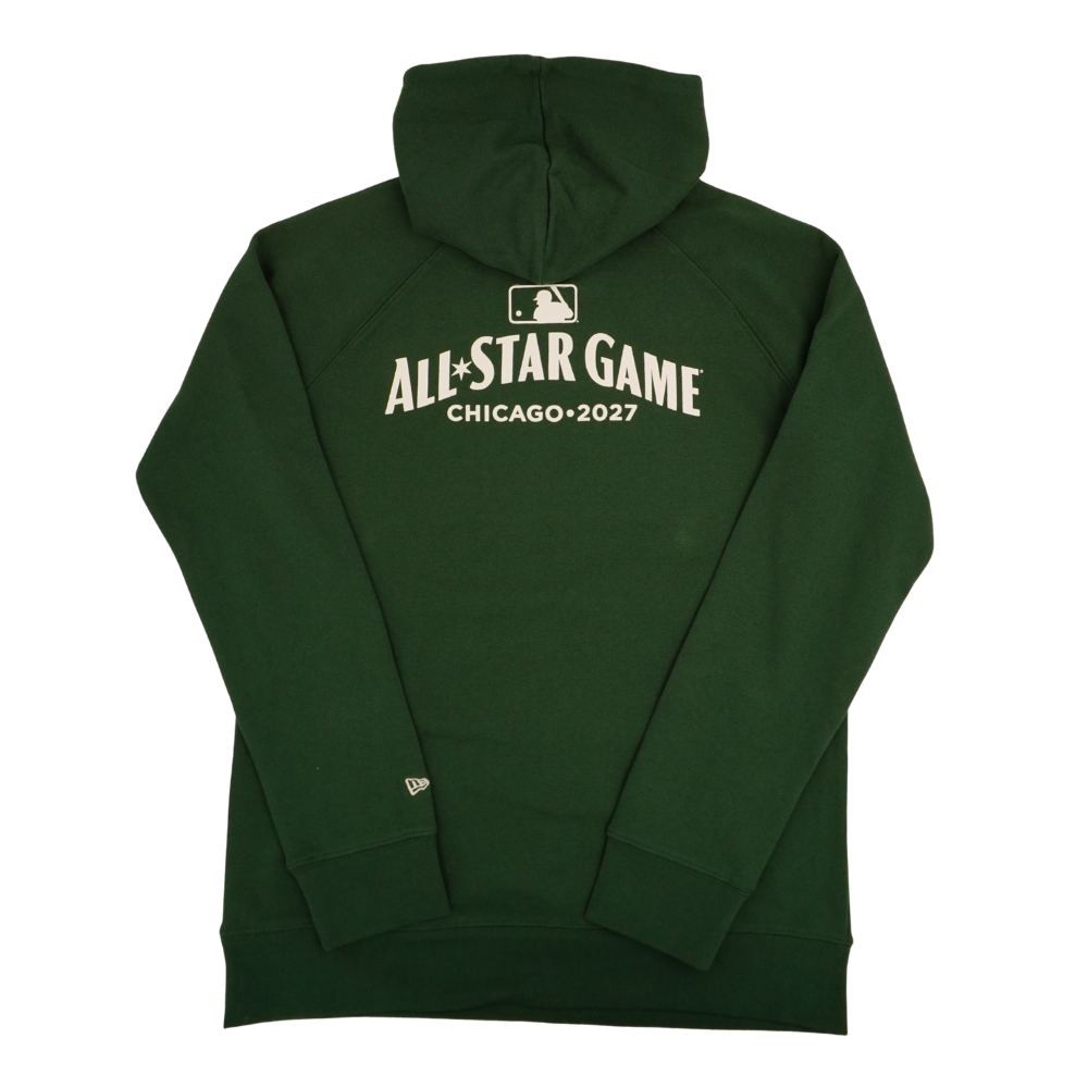 Chicago Cubs 2027 All-Star Game Wrigley Field Hood Green Women's Hoodie by New Era Hoodie NEW ERA CAP COMPANY