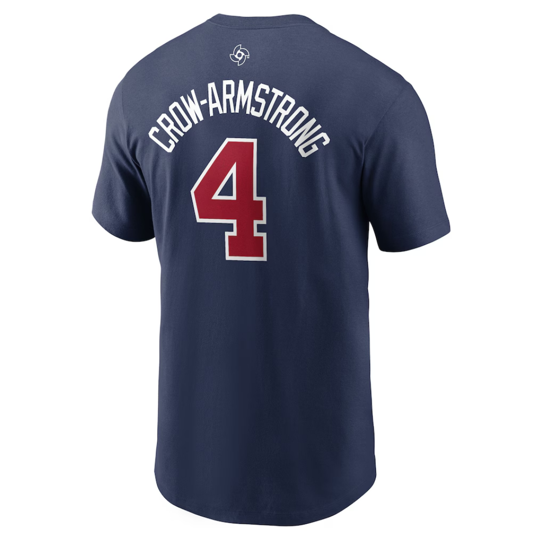 Pete Crow-Armstrong USA Baseball Navy Adult Tee by Nike