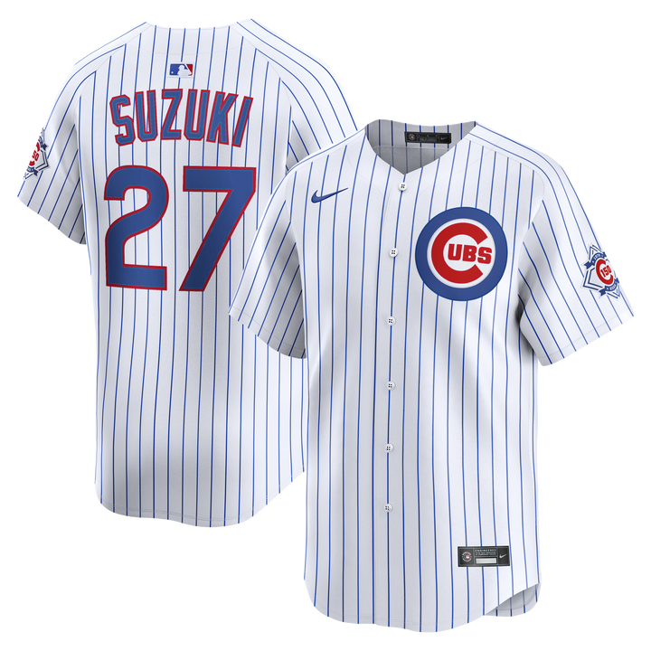 Chicago Cubs Seiya Suzuki 150th Home Limited Jersey by Nike Jersey Nike