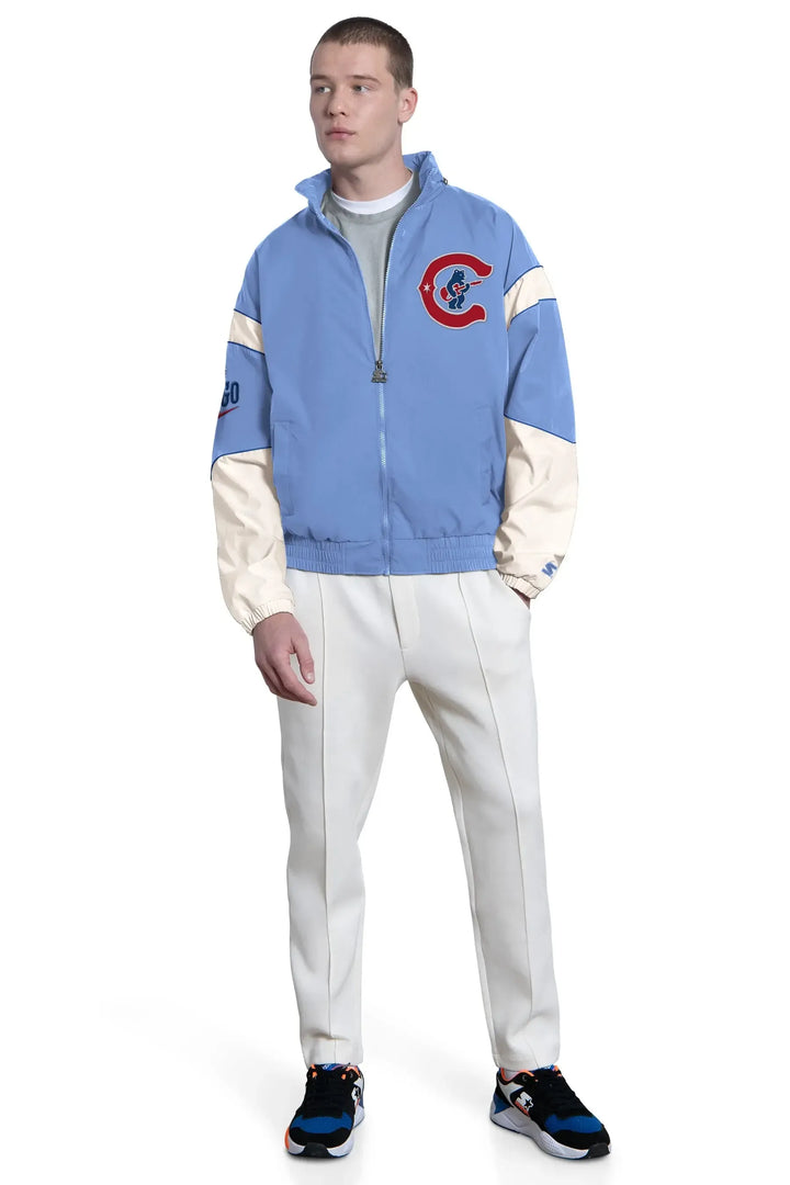 Chicago Cubs Guitar in C Gust Full-Zip Jacket Light Blue by Starter Jackets Starter