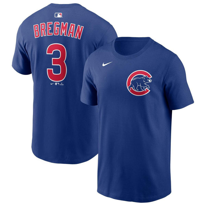 Chicago Cubs Alex Bregman Royal Blue Alternate Name &amp; Number Tee by Nike Shirts NIKE USA