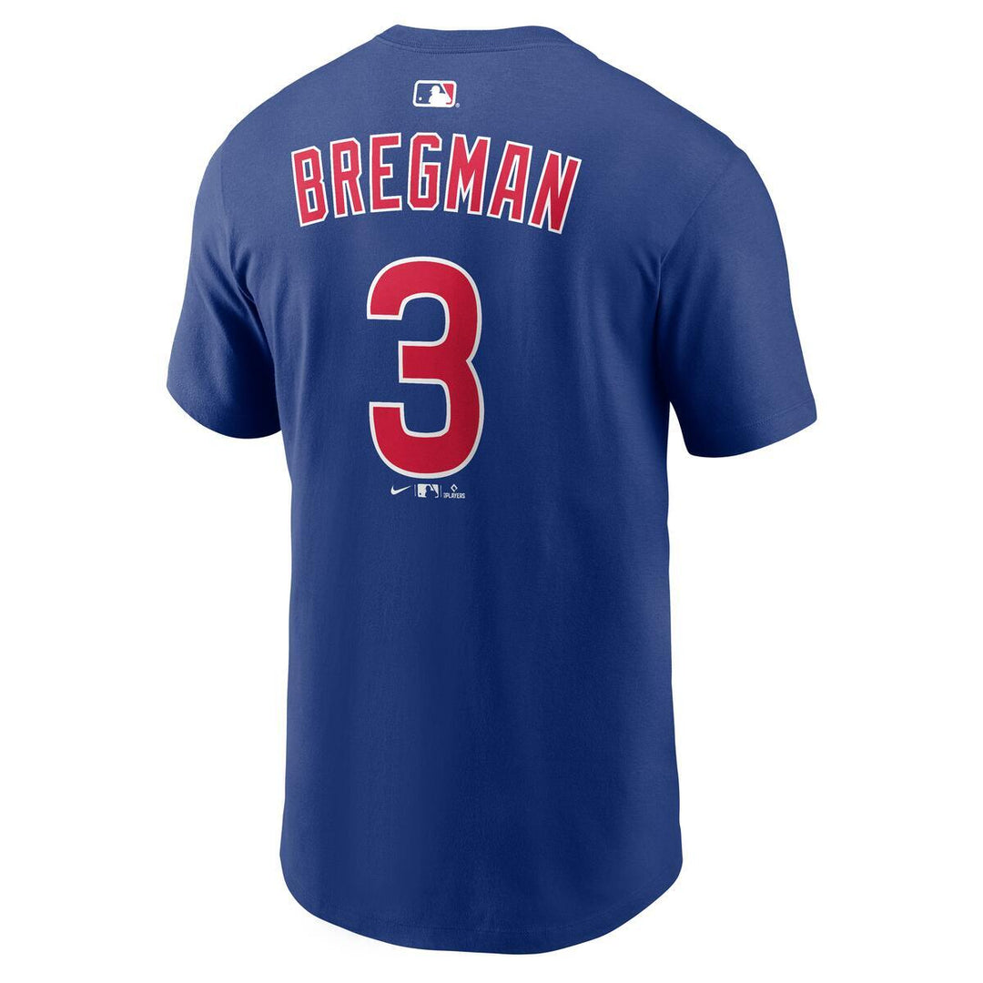 Chicago Cubs Alex Bregman Royal Blue Alternate Name &amp; Number Tee by Nike Shirts NIKE USA