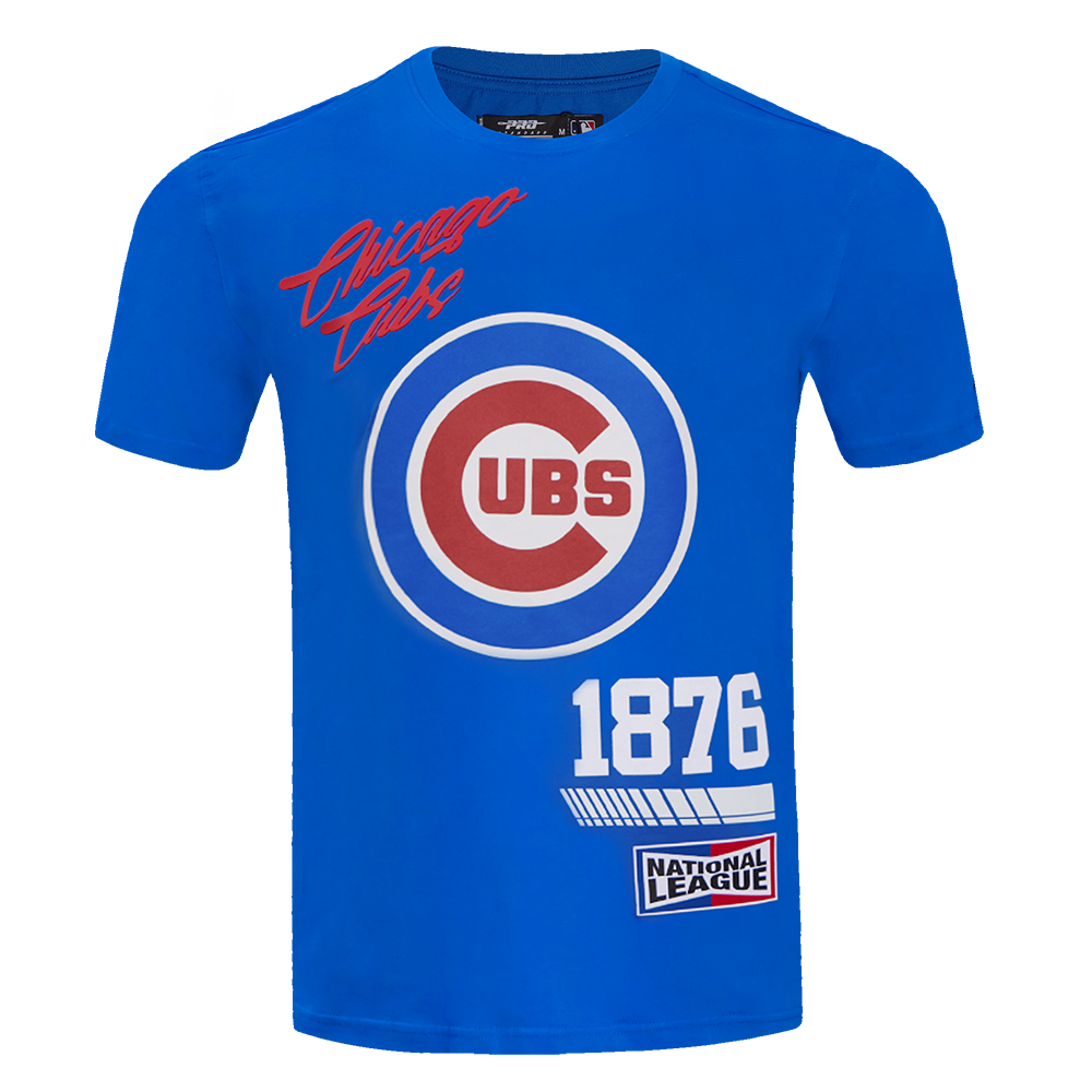 CHICAGO CUBS PRO STANDARD MEN'S FAST LANE BULLSEYE ROYAL TEE Short Sleeve Tees PRO STANDARD