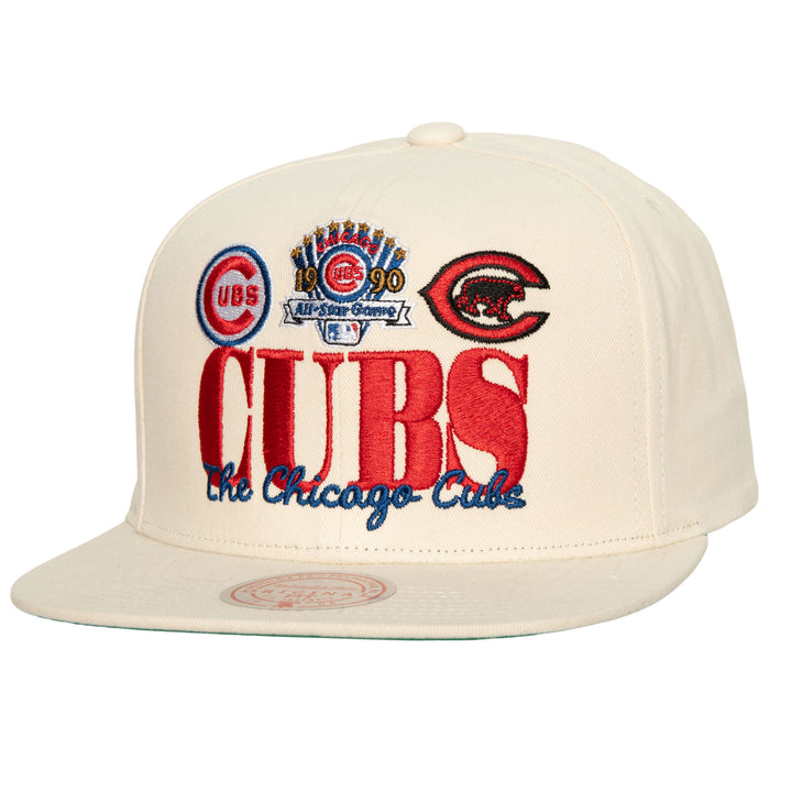 CHICAGO CUBS MITCHELL & NESS RETRO IVORY SNAPBACK CAP Caps MITCHELL & NESS