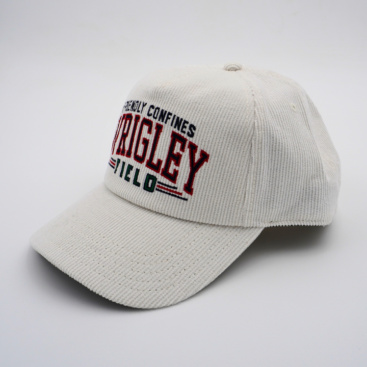 WRIGLEY FIELD AMERICAN NEEDLE ROSCOE OFF-WHITE CORDUROY SNAPBACK Caps AMERICAN NEEDLE