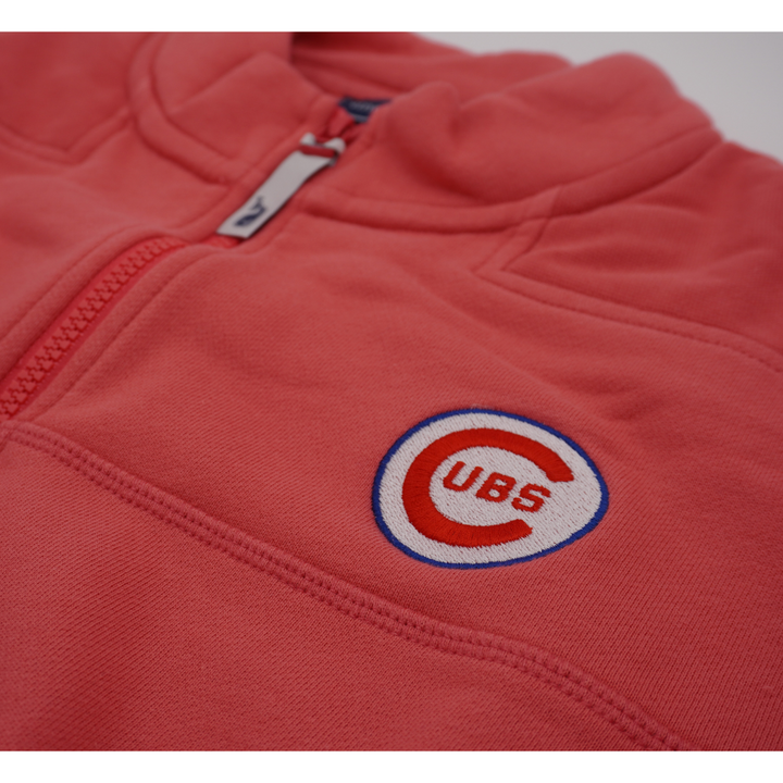 CHICAGO CUBS VINEYARD VINES ZIP 1969 JETT RED 1/2 ZIP UP Sweatshirts & Hoodies VINEYWARD VINES