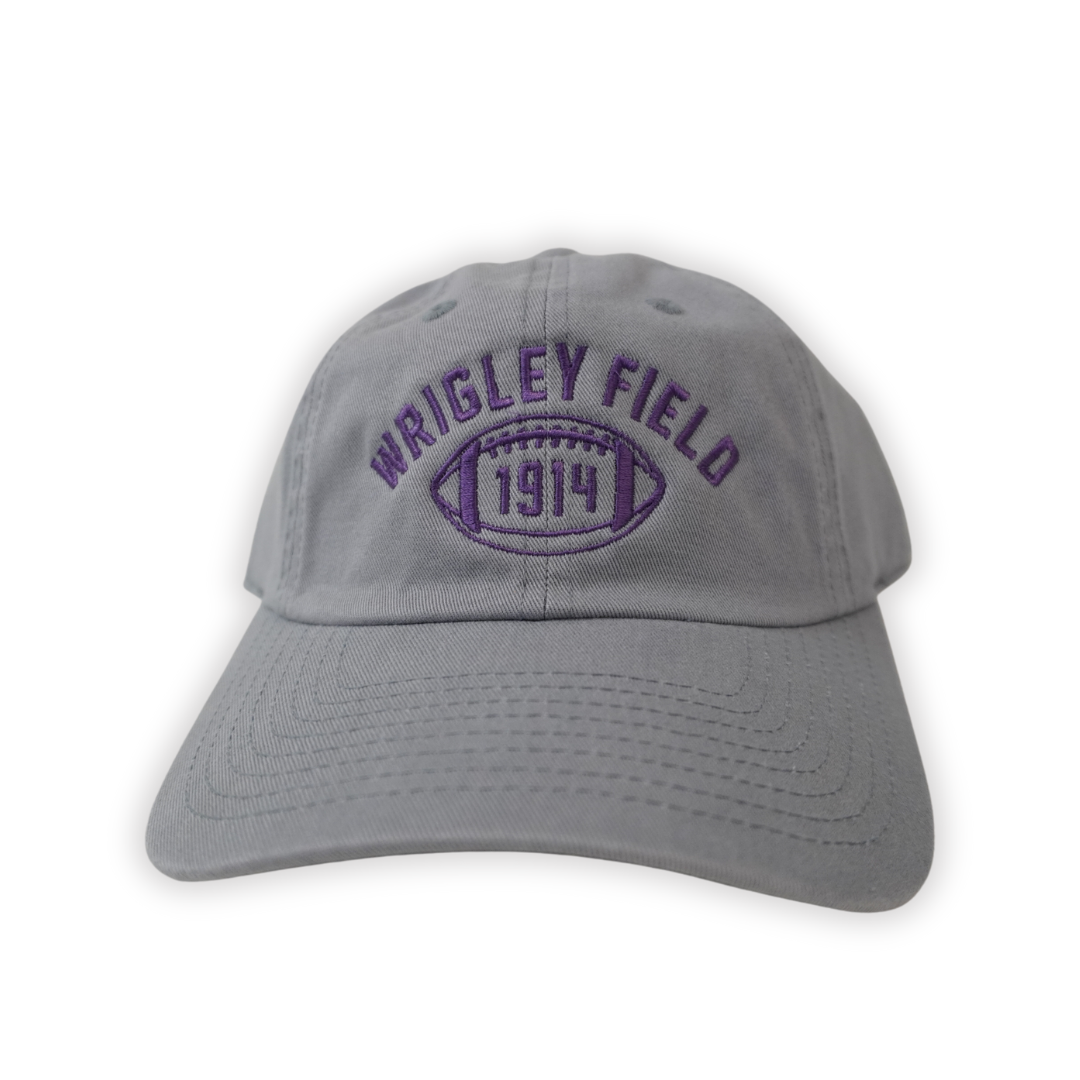 Wrigley Field 1914 Football Adjustable Grey Cap Caps AMERICAN NEEDLE