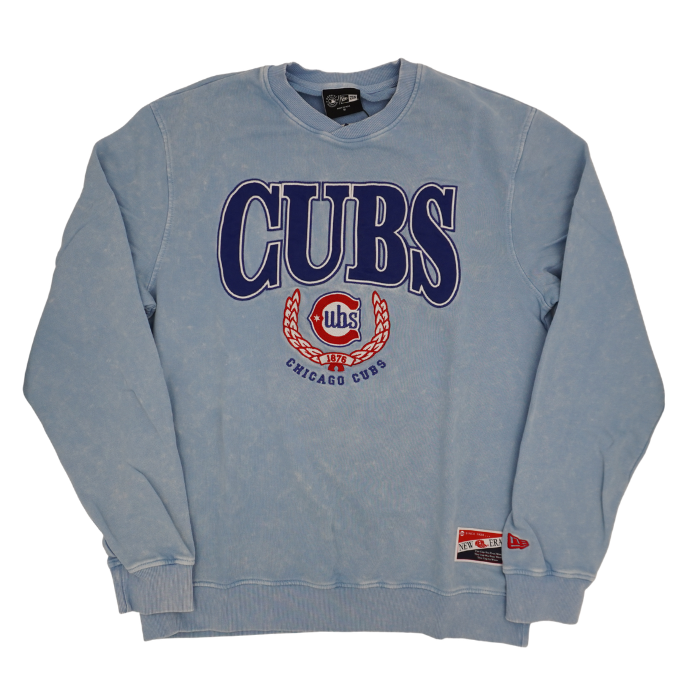 Chicago Cubs Blues Alternate Logo Crest Crewneck Sweatshirt by New Era Sweatshirts &amp; Hoodies New Era