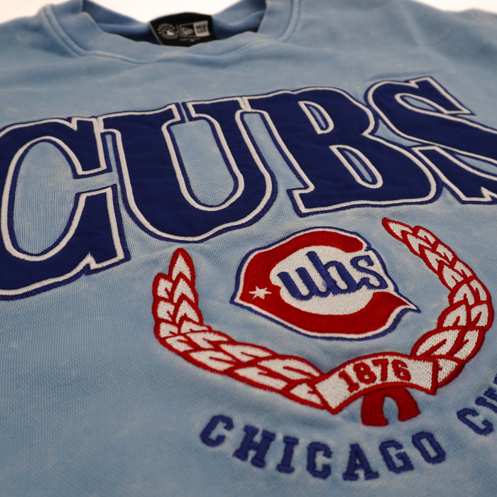 Chicago Cubs Blues Alternate Logo Crest Crewneck Sweatshirt by New Era Sweatshirts &amp; Hoodies New Era