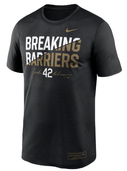 CHICAGO CUBS NIKE MEN'S JACKIE ROBINSON BREAKING BARRIERS LEGEND TEE Short Sleeve Tees NIKE