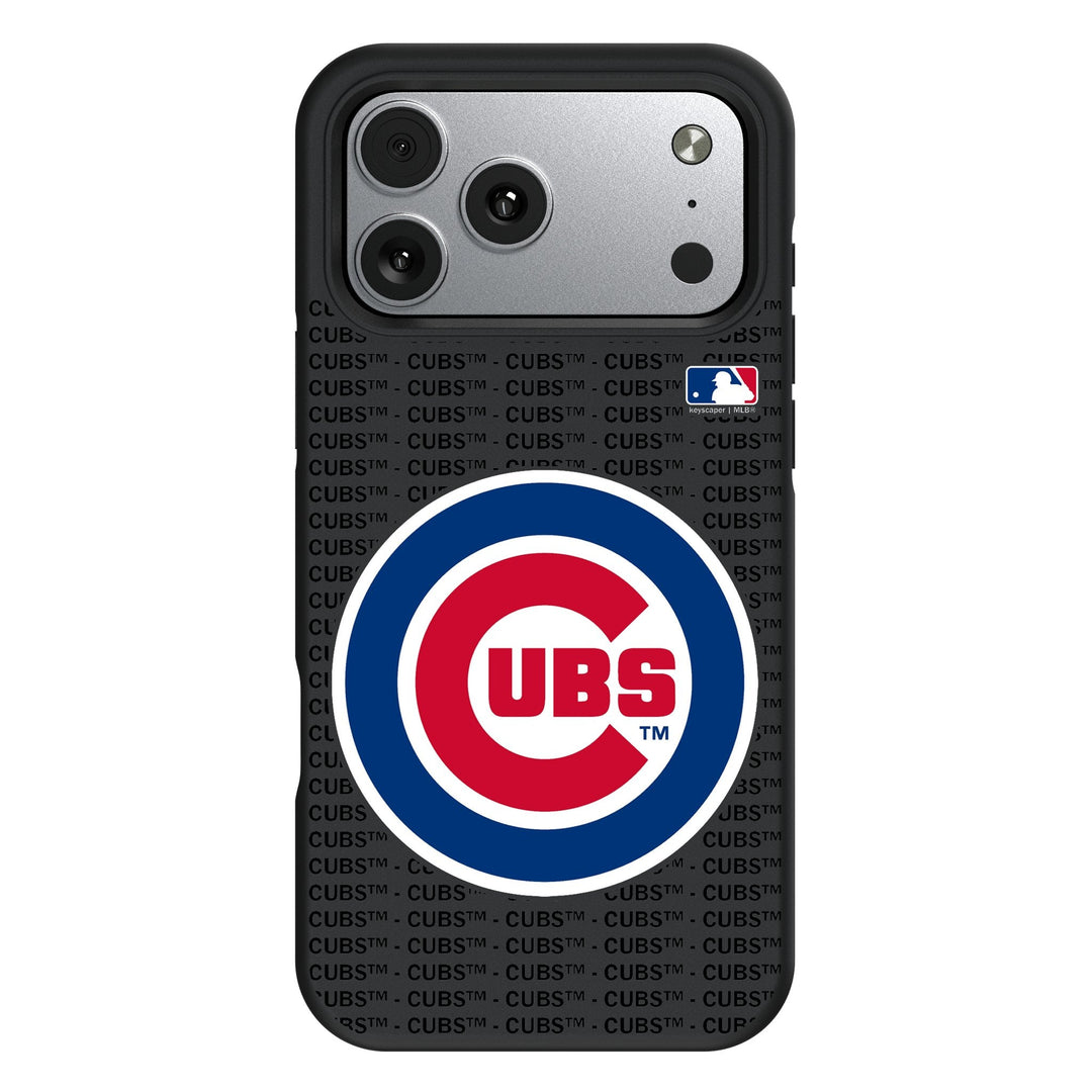 Chicago Cubs Text Backdrop Bump Phone Case for Apple iPhone 17 Series Phone Cases Keyscaper