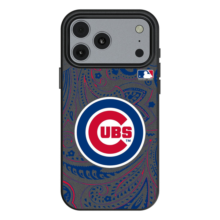 Chicago Cubs Paisley MagSafe Compatible Phone Case for Apple iPhone 17 Series Phone Cases Keyscaper