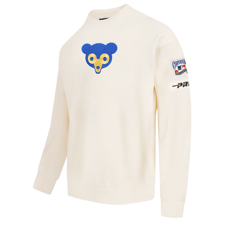 Chicago Cubs 1969 Cooperstown Crewneck Sweatshirt in Cream by Pro Standard Sweatshirts &amp; Hoodies PRO STANDARD