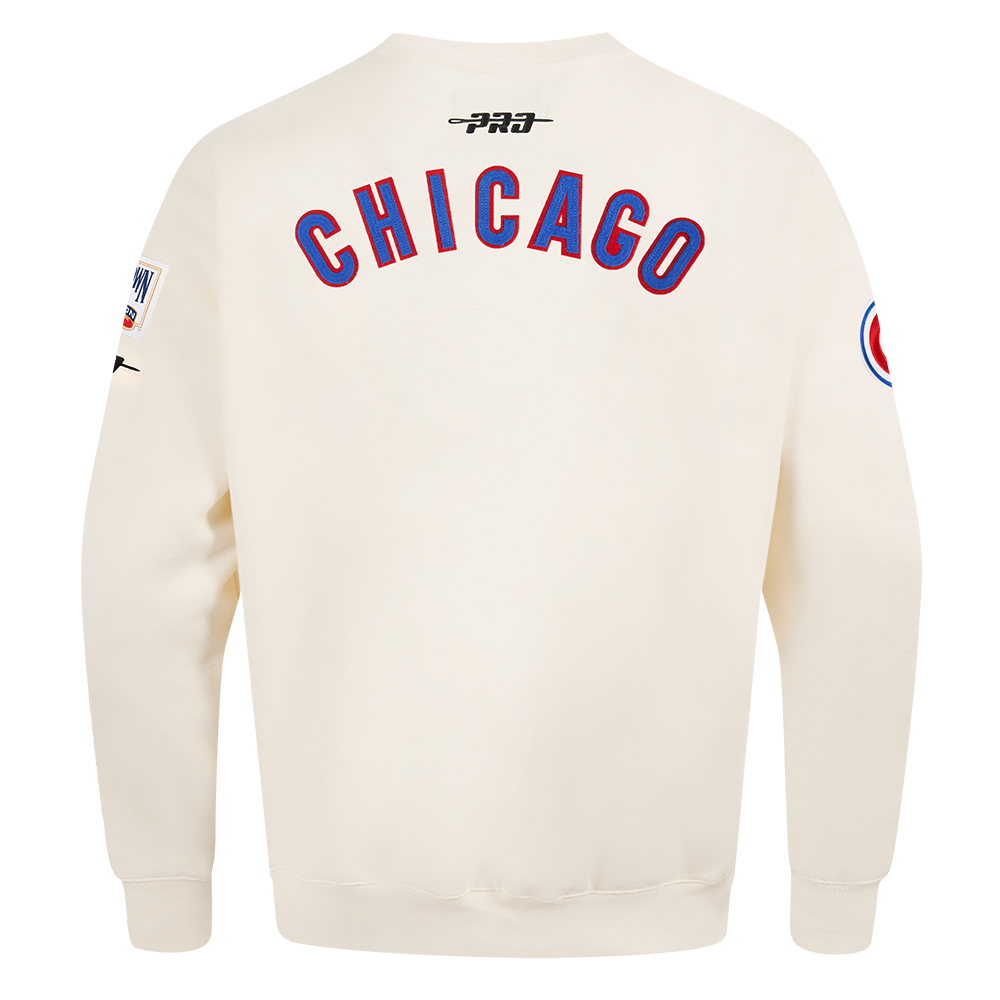 Chicago Cubs 1969 Cooperstown Crewneck Sweatshirt in Cream by Pro Standard Sweatshirts &amp; Hoodies PRO STANDARD