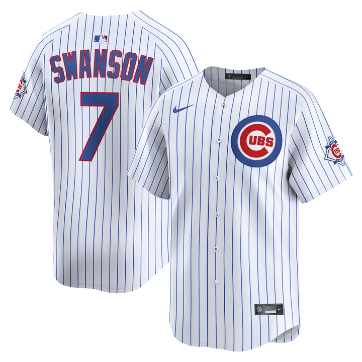 Chicago Cubs Dansby Swanson 150th Home Limited Jersey by Nike Jersey Nike