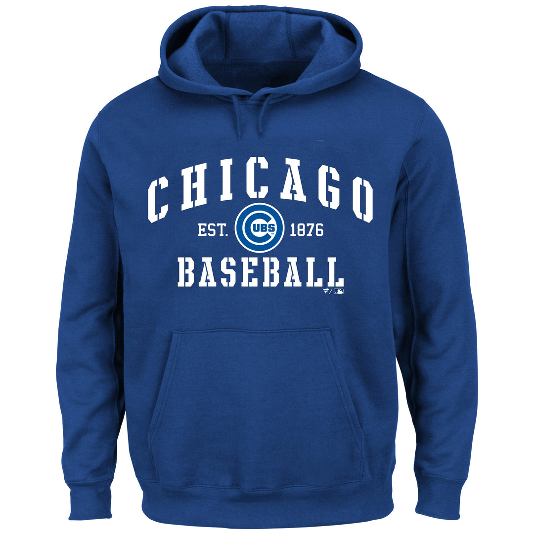 CHICAGO CUBS MEN'S BIG & TALL BULLSEYE LOGO CLASSIC ROYAL HOODIE Sweatshirts & Hoodies PROFILE