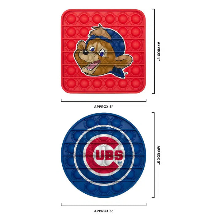 CHICAGO CUBS CLARK BULLSEYE 2 PACK PUSH-ITZ FIDGETS Home & Office FOREVER COLLECTIBLES