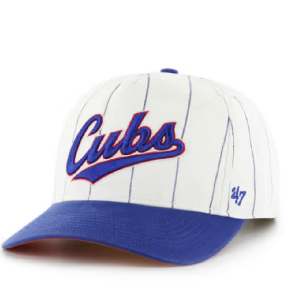 CHICAGO CUBS '47 COOPERSTOWN PINSTRIPE ADJUSTABLE CAP Caps 47 BRAND