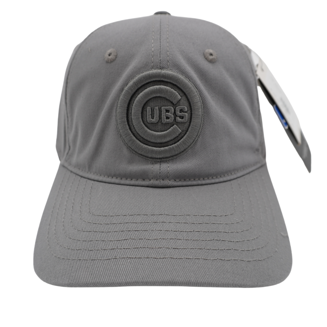 CHICAGO CUBS PRO STANDARD BULLSEYE GREY ADJUSTABLE CAP Caps PRO STANDARD