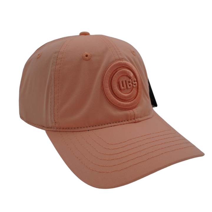 CHICAGO CUBS PRO STANDARD BULLSEYE CORAL ADJUSTABLE CAP Caps PRO STANDARD