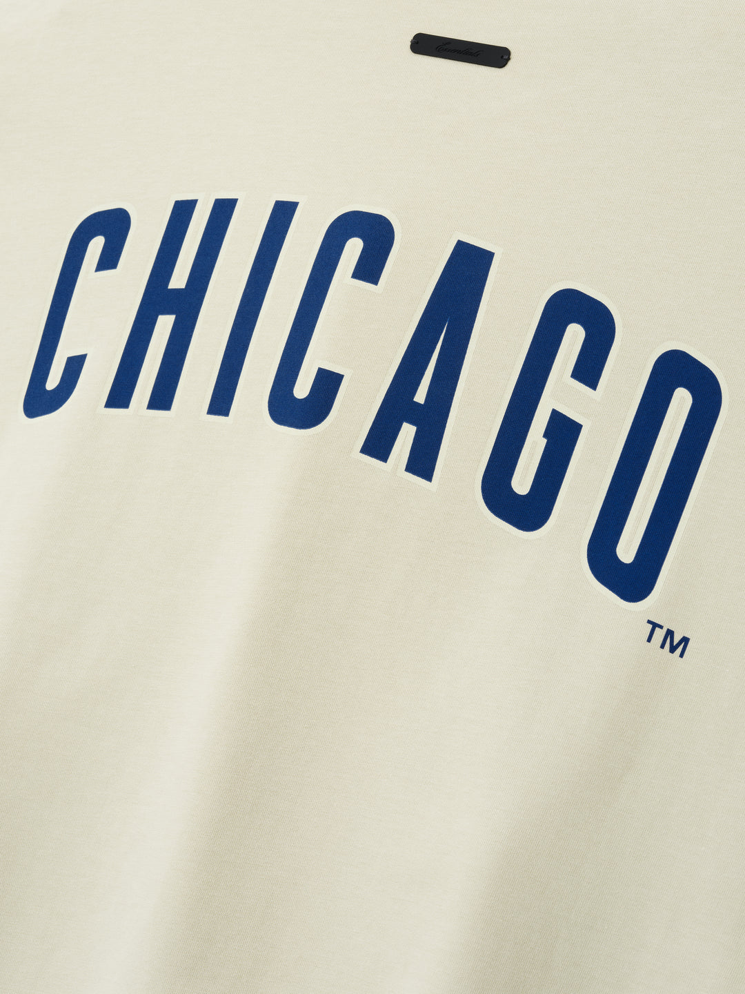 Chicago Cubs x Fear of God Essentials Wordmark Tee in Sandstone Short Sleeve Tees FEAR OF GOD