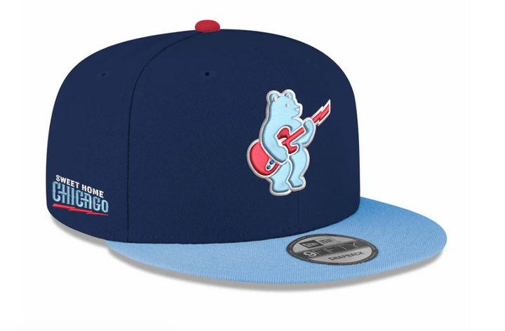 Chicago Cubs Alt Blues Rock Bear Navy Sky 9Fifty Cap by New Era Caps NEW ERA CAP COMPANY