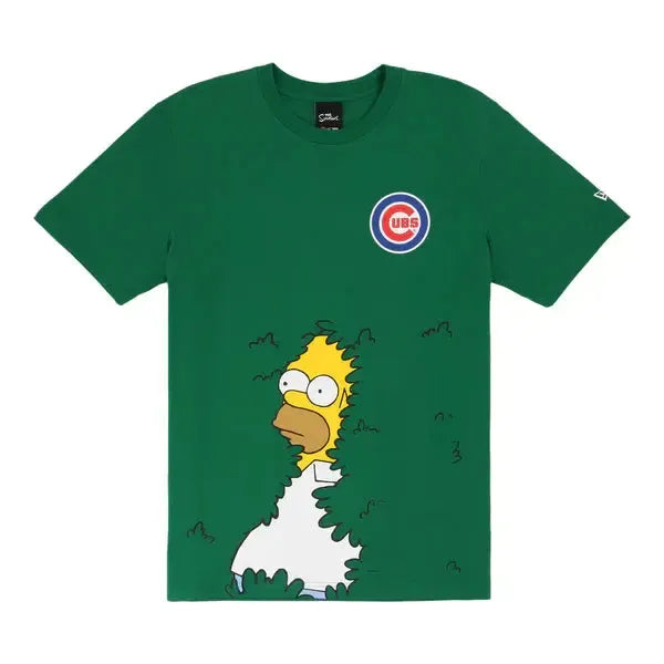 Chicago Cubs x The Simpsons Homer Shrub Graphic Tee by New Era Shirts New Era Cap Company