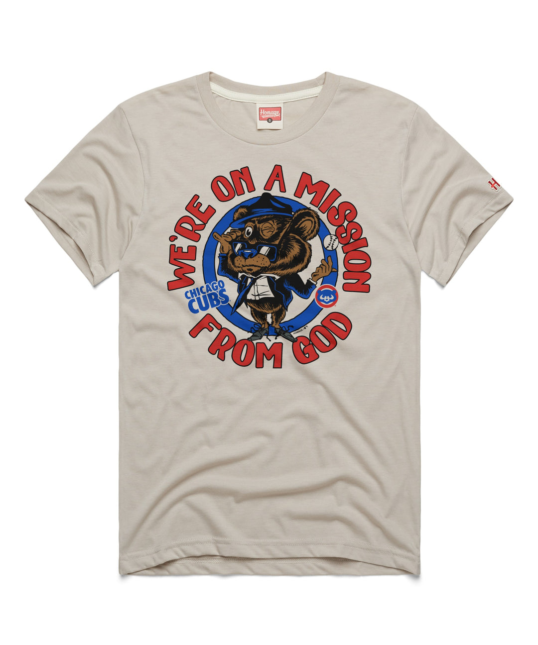 Chicago Cubs On a Mission Tee by Homage Shirts HOMAGE
