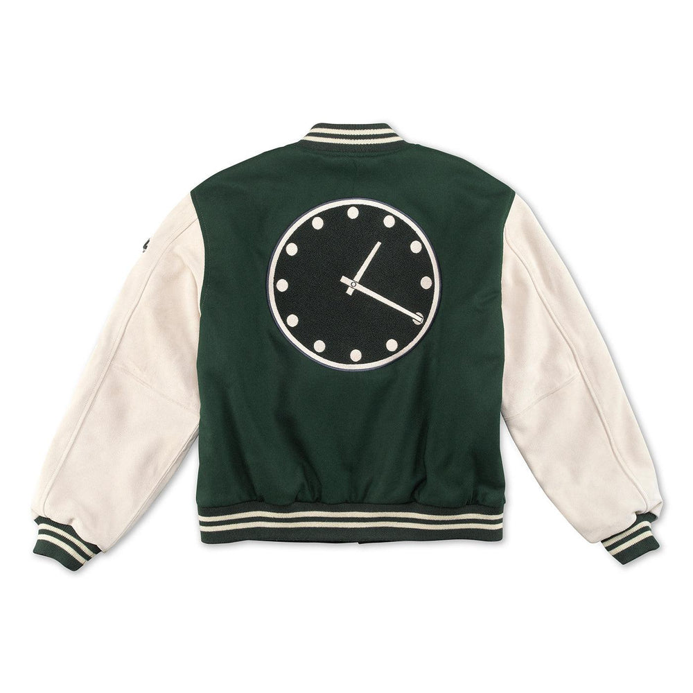 WRIGLEY FIELD AMERICAN NEEDLE MEN'S BLEACHER CLOCK LETTERMAN JACKET Jackets & Outerwear AMERICAN NEEDLE