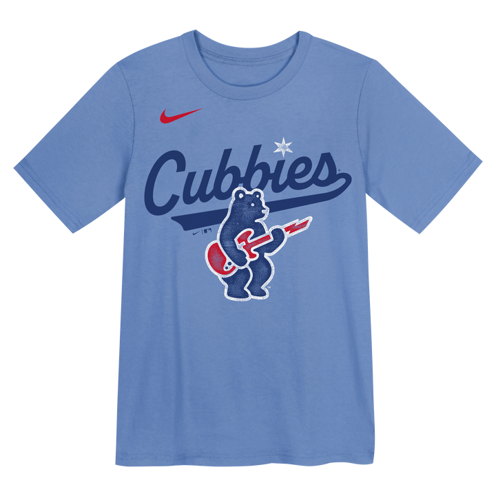 Chicago Cubs Blues Alternate Rock Bear Youth Tee by Nike T-Shirt OUTERSTUFF LLC