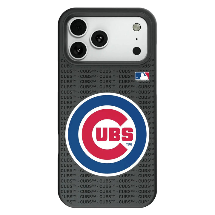 Chicago Cubs Text Backdrop Bump Phone Case Phone Cases Keyscaper