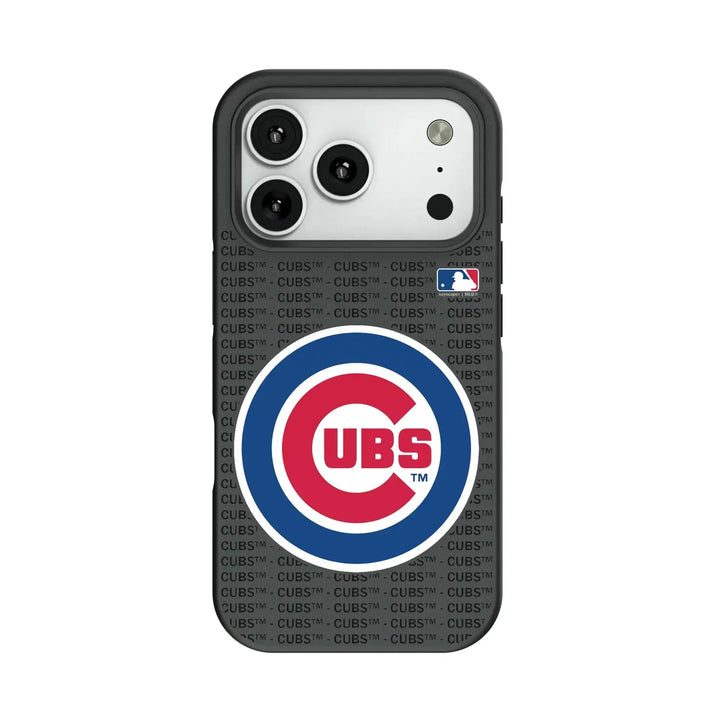 Chicago Cubs Text Backdrop Bump Phone Case Phone Cases Keyscaper