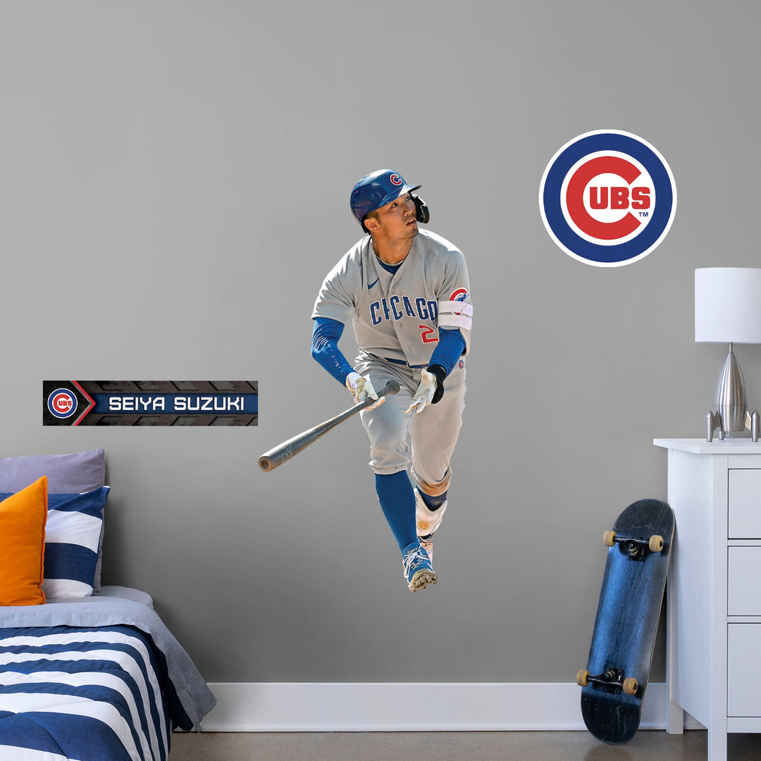 Seiya Suzuki - RealBig Collection - Official MLB - Chicago Cubs - Reusable Vinyl Wall Decals Vinyl Die-Cut Character UNASSIGNED