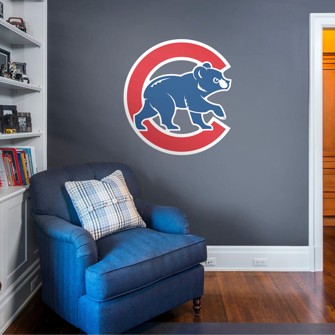 Chicago Cubs - RealBig Alternate Logo Collection - Official MLB - Reusable Vinyl Wall Decals Vinyl Die-Cut Logo UNASSIGNED