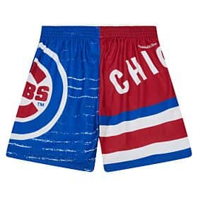 CHICAGO CUBS MITCHELL & NESS MEN'S MESH TRICOLOR SHORTS Bottoms MITCHELL & NESS