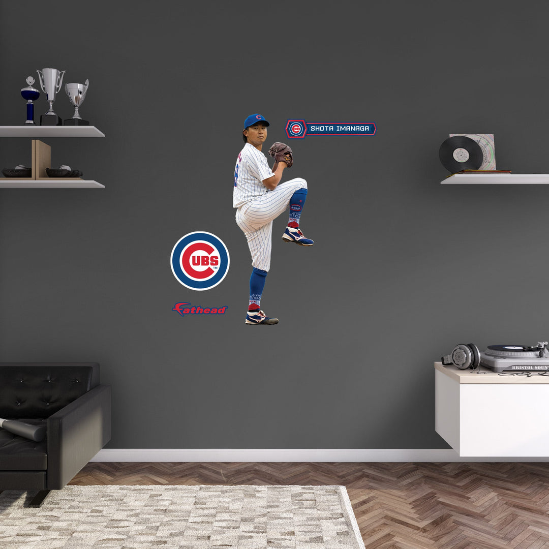 Shota Imanaga - RealBig Collection - Official MLB - Chicago Cubs - Reusable Vinyl Wall Decals Vinyl Die-Cut Character UNASSIGNED