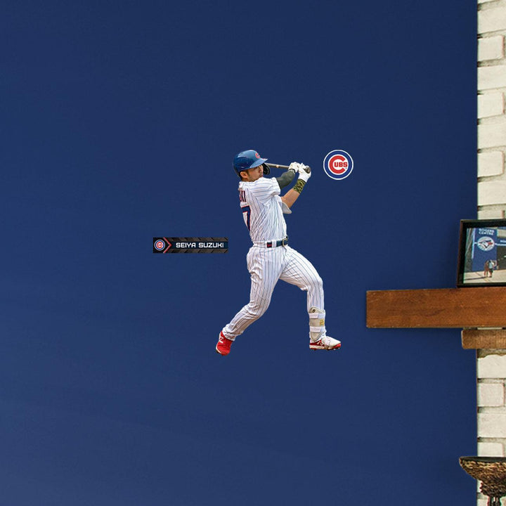 Seiya Suzuki - RealBig Home Collection - Official MLB - Chicago Cubs - Reusable Vinyl Wall Decals Vinyl Die-Cut Character UNASSIGNED