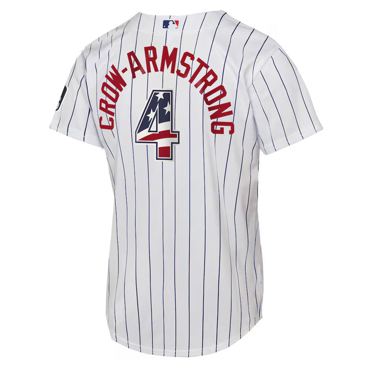Chicago Cubs Pete Crow-Armstrong Home USA 250 Youth Jersey