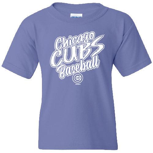 CHICAGO CUBS BIMM RIDDER YOUTH WOTNEY LAVENDER TEE Short Sleeve Tees BIMM RIDDER