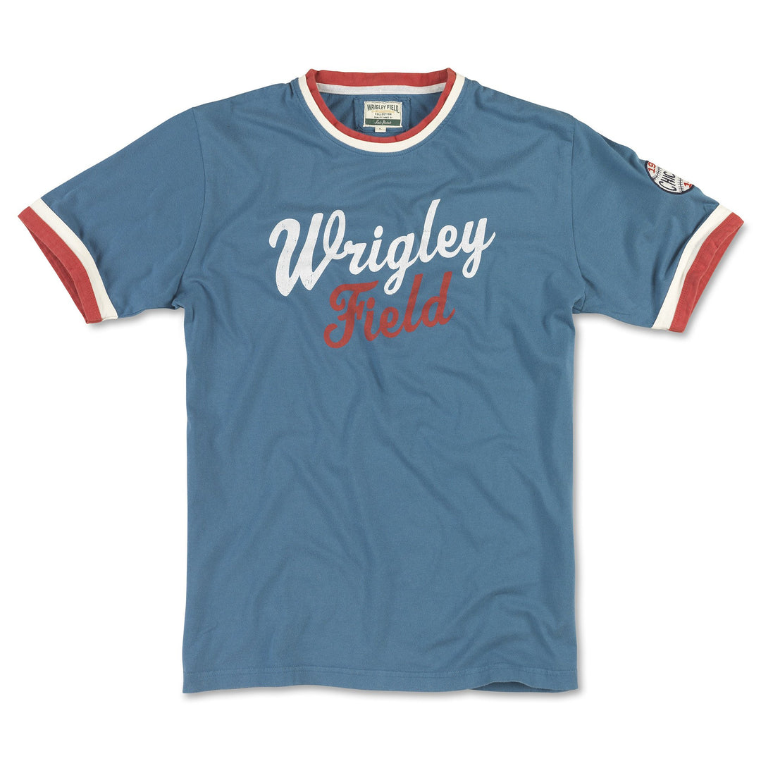 REMOTE CONTROL RETRO SCRIPT WRIGLEY FIELD TEE Short Sleeve Tees RED JACKET