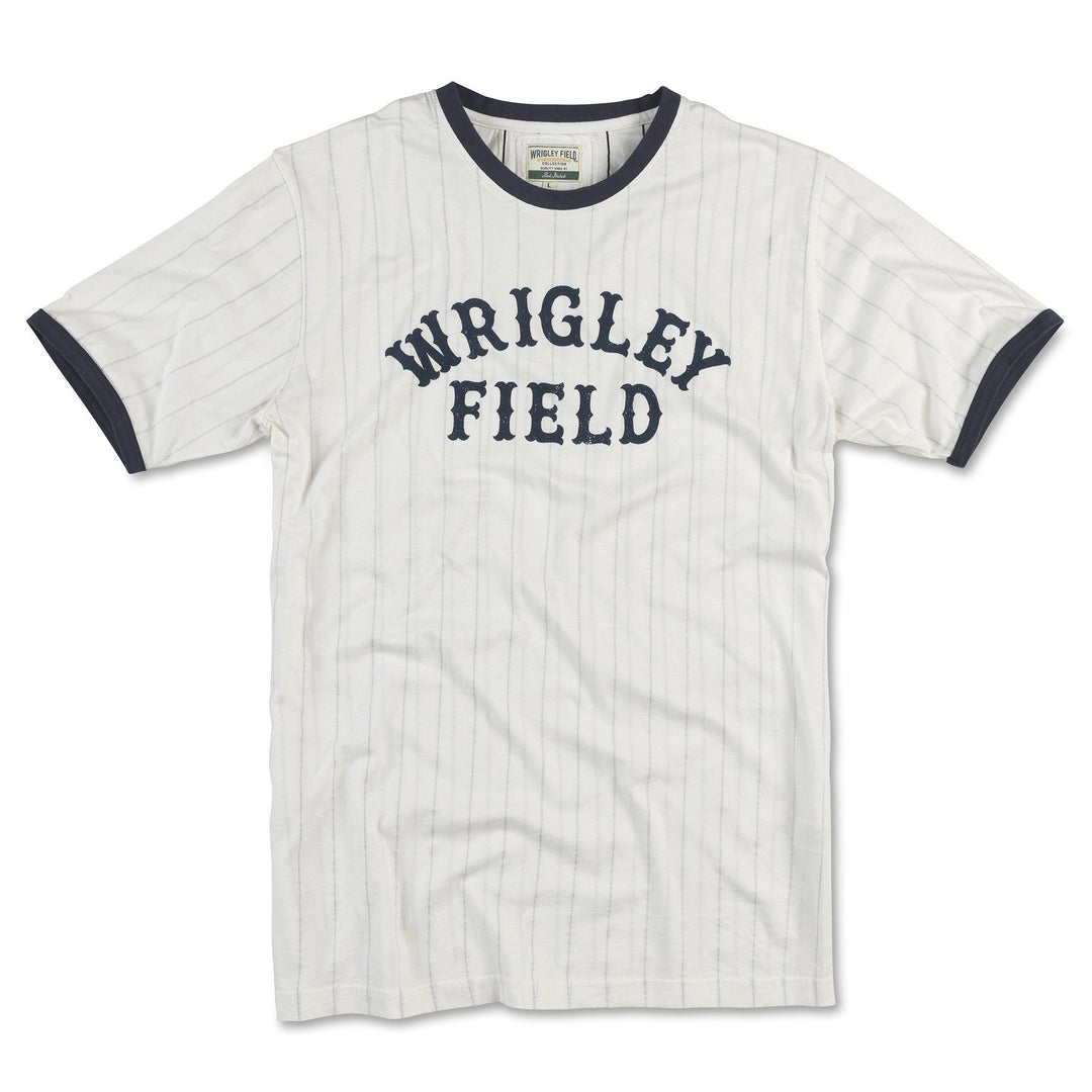 REMOTE CONTROL RETRO PINSTRIPE WRIGLEY FIELD TEE Short Sleeve Tees Ivy Shop