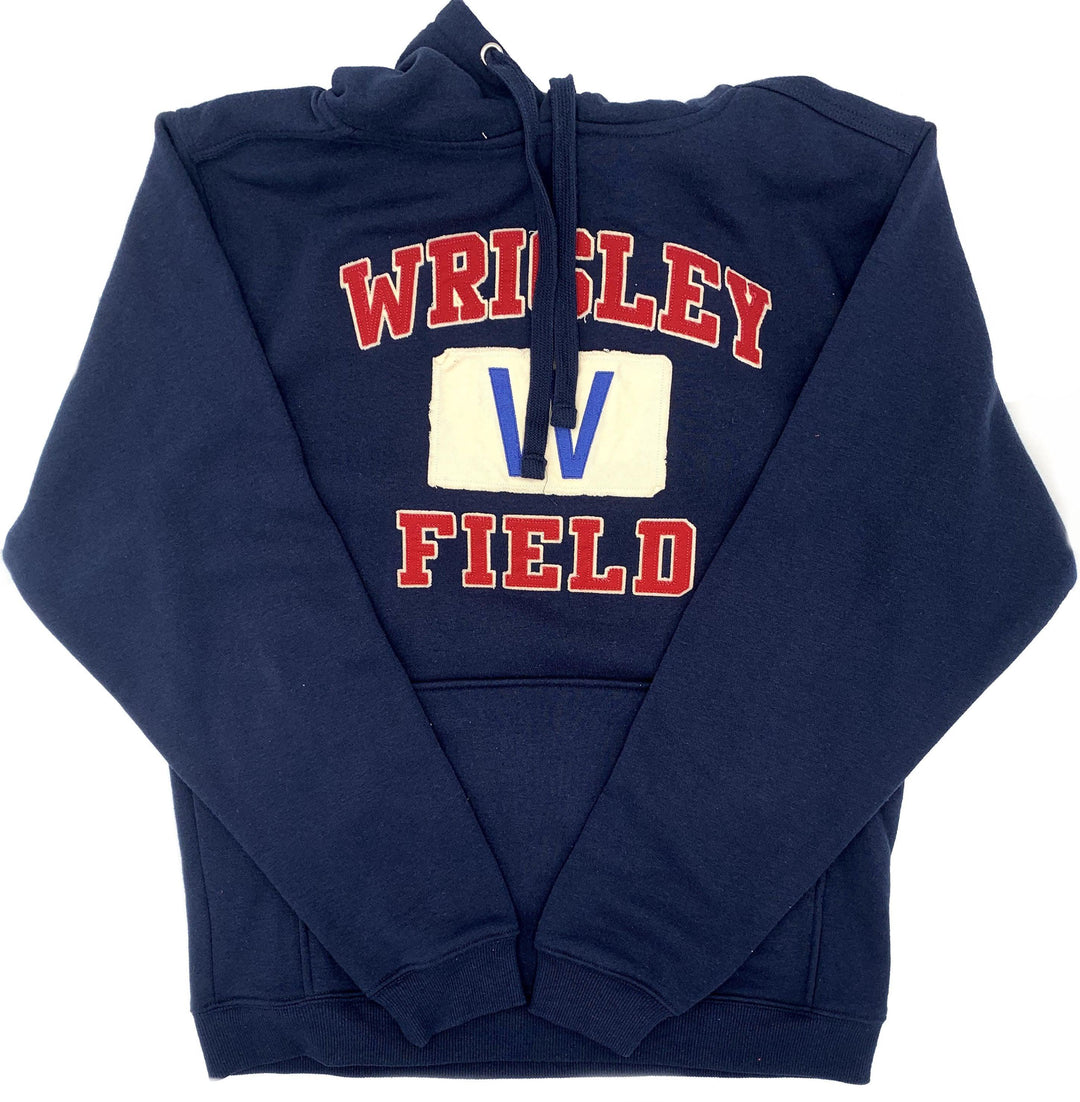 WRIGLEY FIELD MEN'S W FLAG NAVY HOODIE Sweatshirts & Hoodies FUNDY